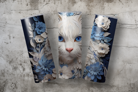 3D Cat Tumbler