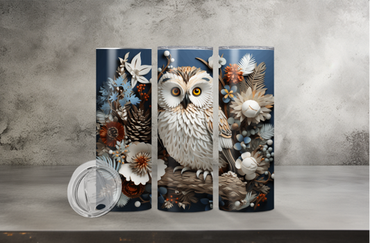 3D Owl Tumbler