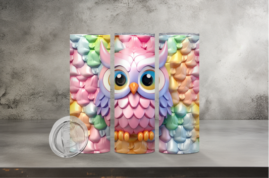 Pastel 3D Owl