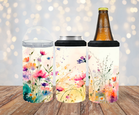 Flower Field 4 in 1 Koozie