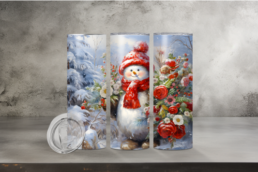 Snowman Winter Background