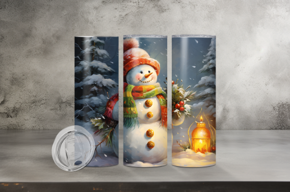 Snowman With Lantern