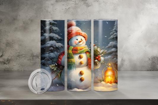 Snowman With Lantern