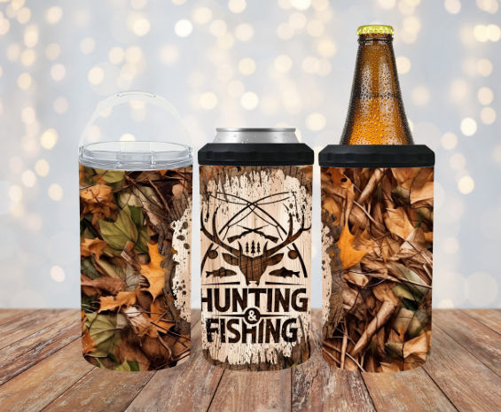 Hunting and Fishing 4 in 1 Koozie