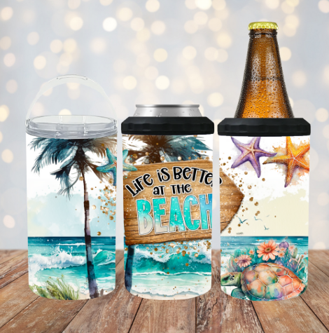 Life is Better at the Beach 4 in 1 Koozie