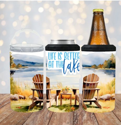 Life is Better at the Lake 4 in 1 Koozie