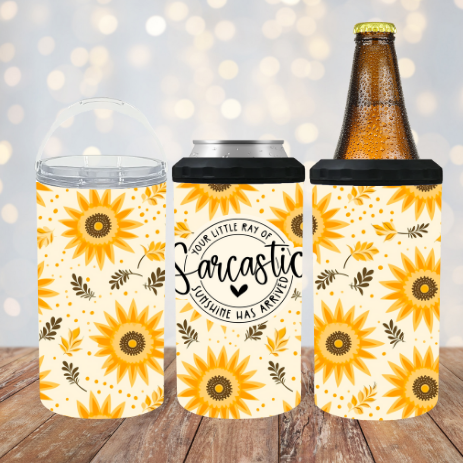 Sarcastic Ray of Sunshine 4 in 1 Koozie