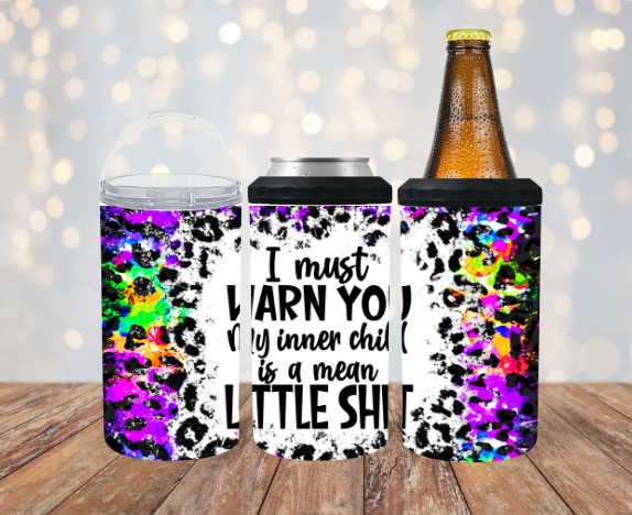 I Must Warn You 4 in 1 Koozie