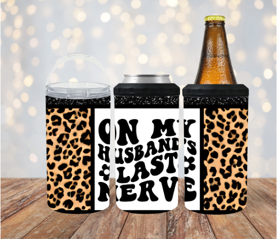 On My Husbands Last Nerve 4 in 1 Koozie