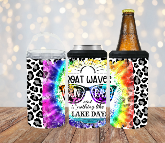 Boat Waves and Lake Days 4 in 1 Koozie